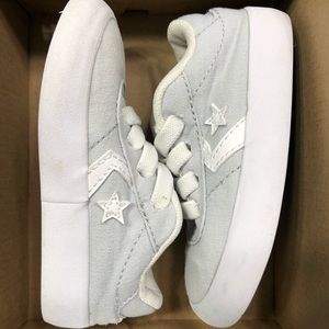 Converse Toddler Size 5 grey and white sneakers